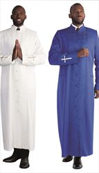 4594 ( 1pc Robe Exclusive Fabric And Embroidered Cross Details )