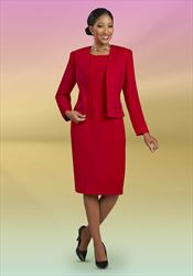 Ben Marc Executive 11975 - Red -  Classic Dress and Jacket Career Suit