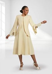 Ben Marc Executive 11976 - Banana -  Petal Cuff Jacket and Dress