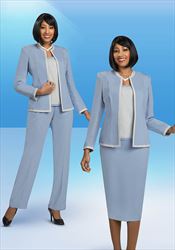 Ben Marc Executive 11987 - French Blue -  4 PC Wardrober Set With Trim