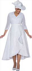 DCC - DCC4371 - White Dress with Pearl Beading