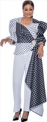 DCC - DCC4442 - Black/White Pant Set with Cascade Top