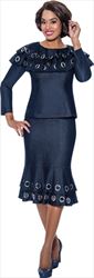 Devine Sport Soft Stretch Denim Grommet Skirt Set 63732