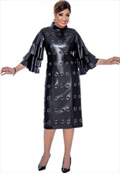 DCC Leatherette Grommeted Dress 4631