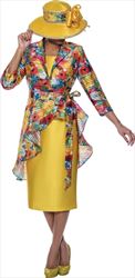 DCC Floral Print Jacquard Dress 4692