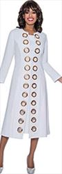 Devine Sport DS63092 Denim Dress with Large Grommet Duster Jacket
