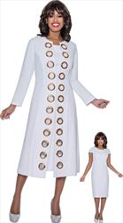 Devine Sport DS63092 Denim Dress with Large Grommet Duster Jacket