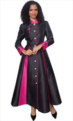 Diana 8521 - Womens Church Robe With Cross Accents