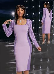 Donna Vinci 13361 - 1 PC Dress with Exclusive Knitted Yarn and Rhinestones