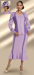 Donna Vinci 13362 - 2 PC Skirt Suit with Exclusive Knitted Yarn and Rhinestones