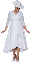 DCC - DCC4371 - White Dress with Pearl Beading