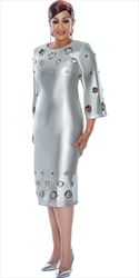 Dorinda Clark Cole - DCC4951 - Silver Grommet Dress