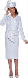 GMI G9052 - 2PC Skirt Suit with Stud Embellishments