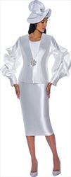 GMI G9153 - 3PC Skirt Suit with Novelty Sleeves