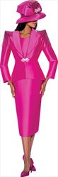 GMI G9462 - 2PC Skirt Suit With Shoulder Embellishments