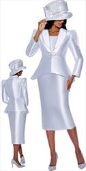 GMI G9462 - 2PC Skirt Suit With Shoulder Embellishments