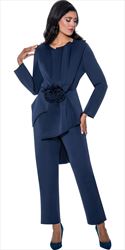 GMI 400733 - Deep Navy - 3pc Scuba Wardrober Set with Brooch and Pin on Rosette