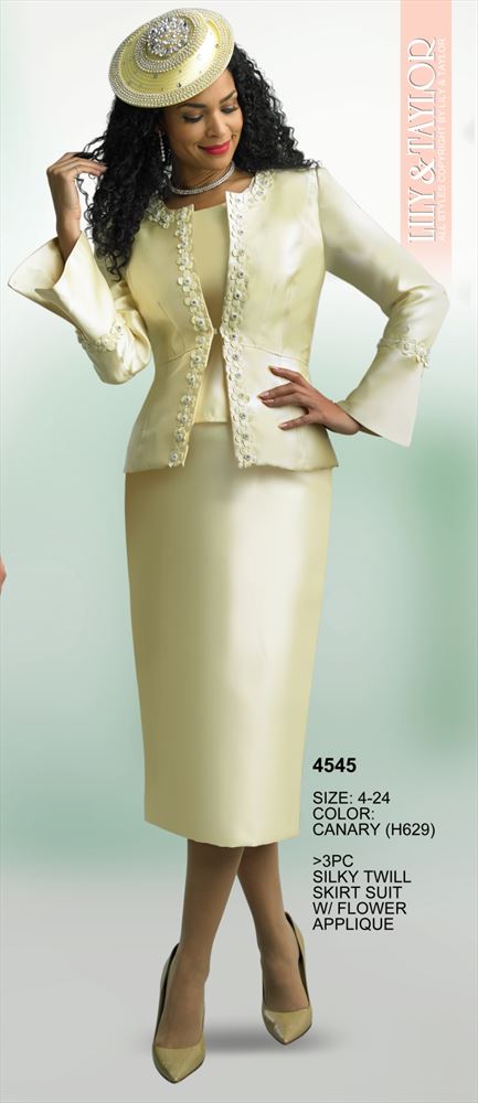 Elegance Fashions  Lily and Taylor 4631 3Pc Skirt Suit with