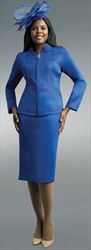 Lily and Taylor 4953 - Embellished Scuba Fabric Skirt Suit for Church