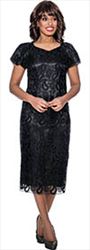 Nubiano Dresses DN1231 Cap Sleeve Lace Dress with Sweetheart Neckline