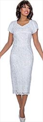 Nubiano Dresses DN1231 Cap Sleeve Lace Dress with Sweetheart Neckline