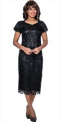 Nubiano Dresses DN1231 Cap Sleeve Lace Dress with Sweetheart Neckline