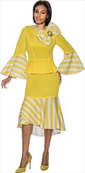 Terramina 2 PC Skirt Suit with Scuba Fabric 7063