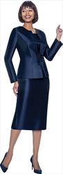 Terramina  Classic Style Womens Three Piece Church Suit with Rhinestone Clasp  7874