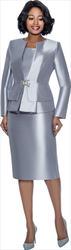 Terramina Classic Style Womens 3 Pc Church Suit with Pleated Layer Jacket 7990