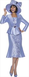 Terramina 7963 - Lilac Church Suit with Lace Insets
