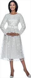 Terramina 7974 - White Illusion Overlay Dress