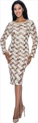 Terramina 7982 - Gold Dress with Sequins