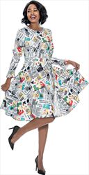 Terramina 7993 - Newsprint Dress