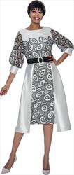 Terramina 7995 - Layered Drape Skirt Dress